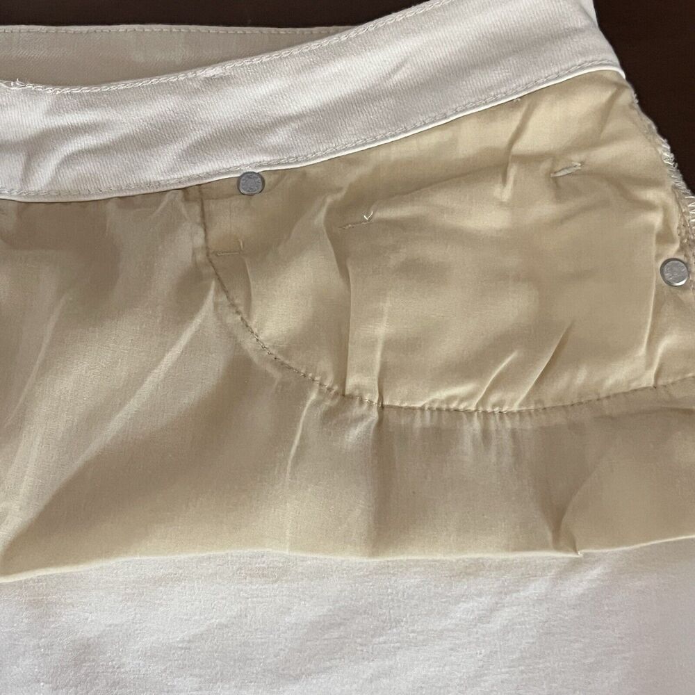 NWT RFM MIA Raw Hem‎ Bootcut Cropped Jeans Tummy Control Off White Size 16 NEW - Picture 6 of 16
